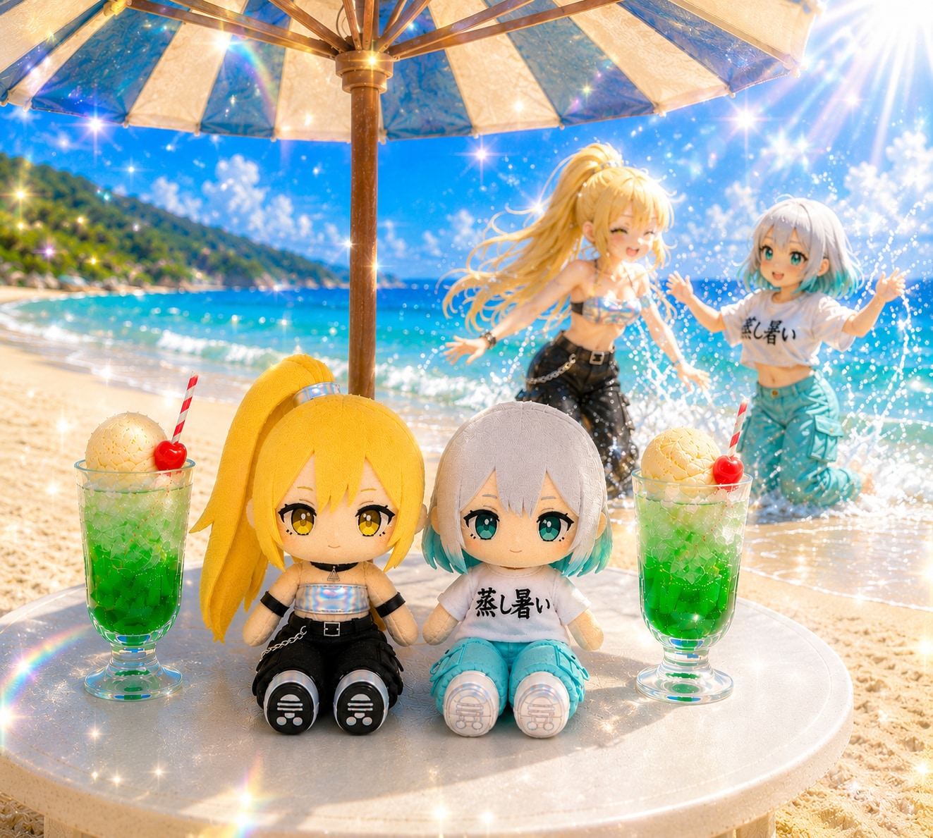 ぷいぐるみも一緒に☆