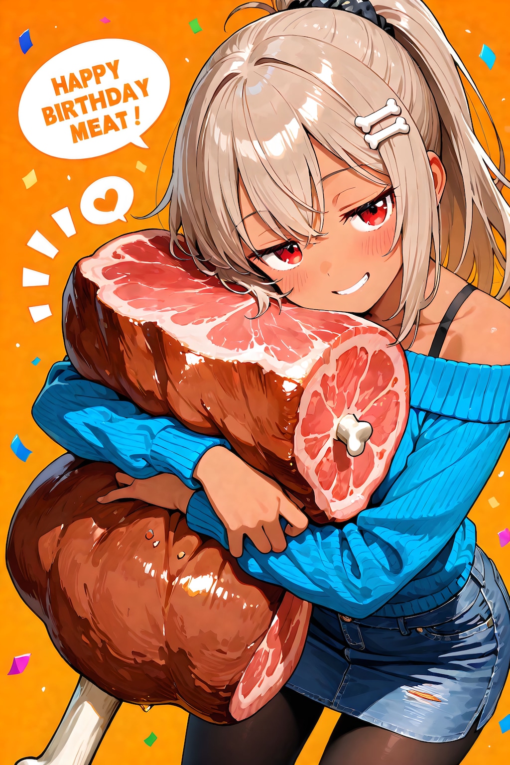 おにくちゃんお誕生日おめでとうございます！🎉🍖