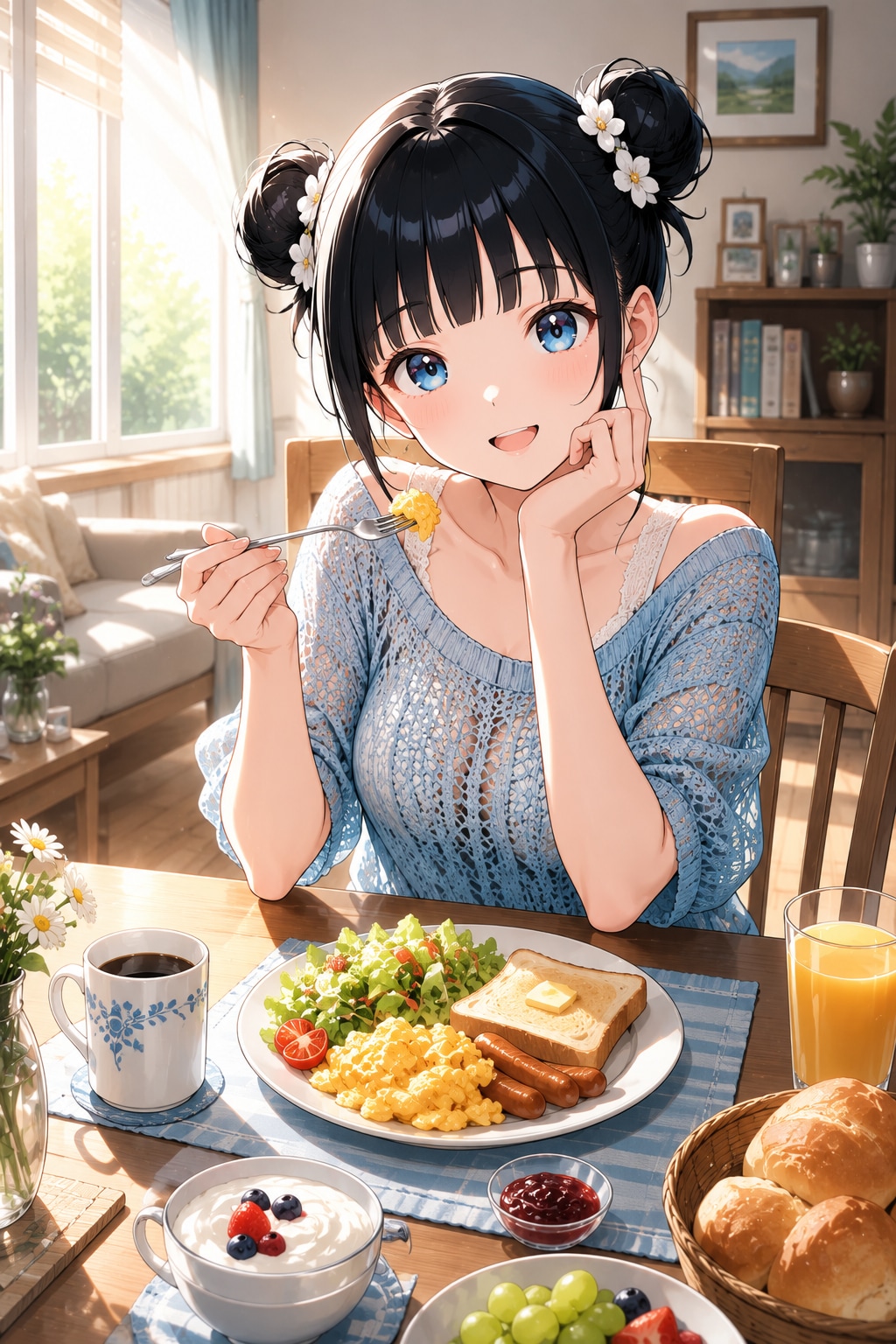 おだんごちゃん🍡✨と朝ごはん🍚✨　7/19