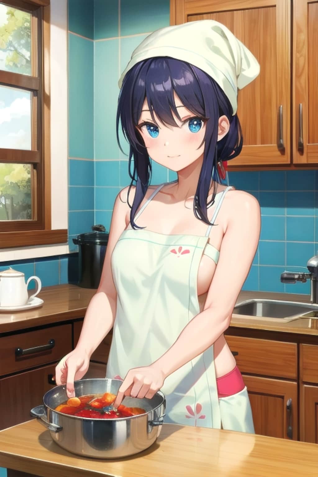 鍋と布巾