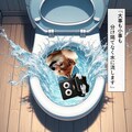 コラボ：なぞかけ（水洗トイレとかけまして…） 4枚目