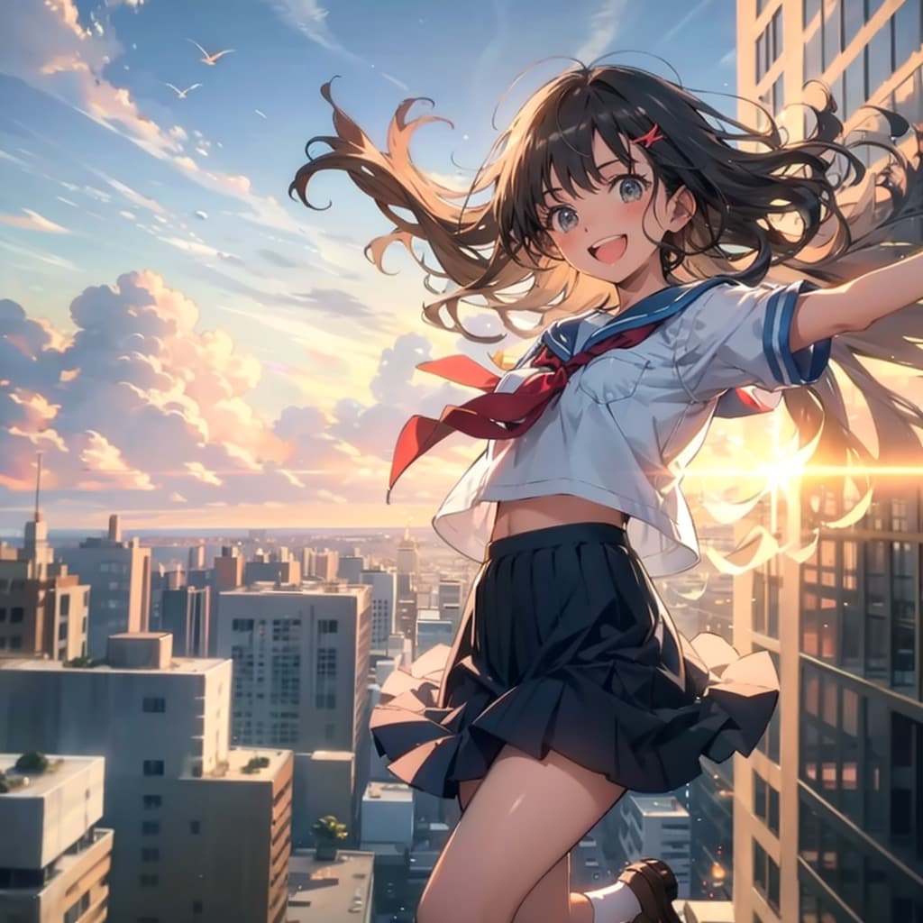 梅雨の合間に宙を舞う