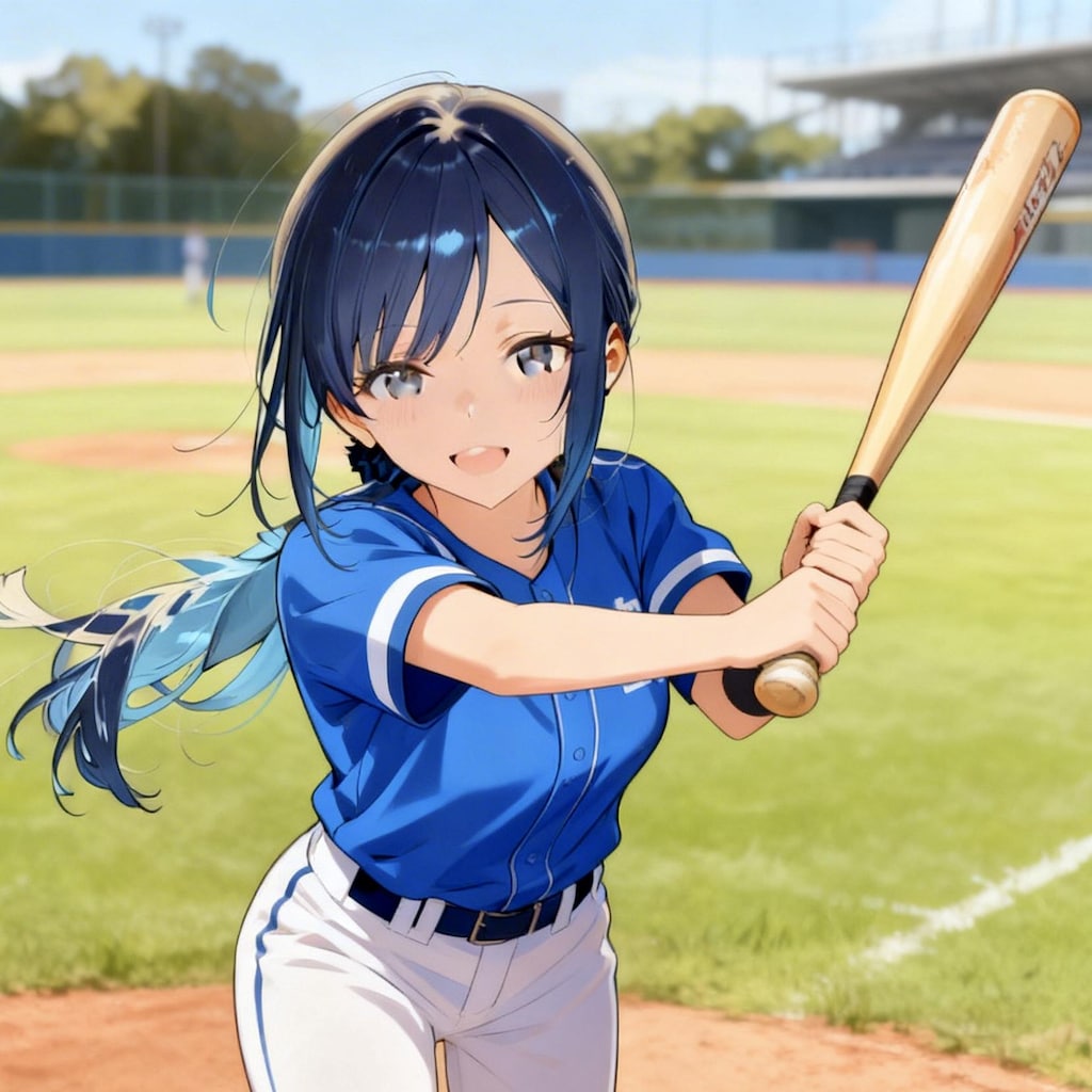 25　野球をする七瀬