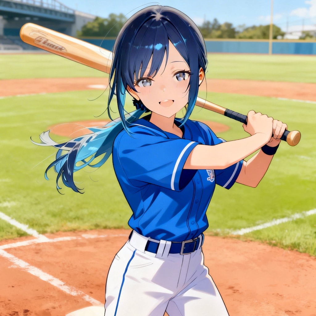 25　野球をする七瀬