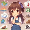 世界情勢を憂いている女の子 2枚目