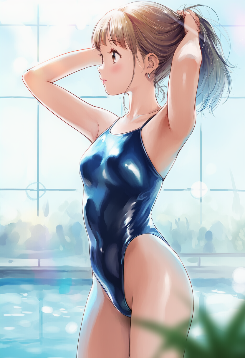 冬のプール