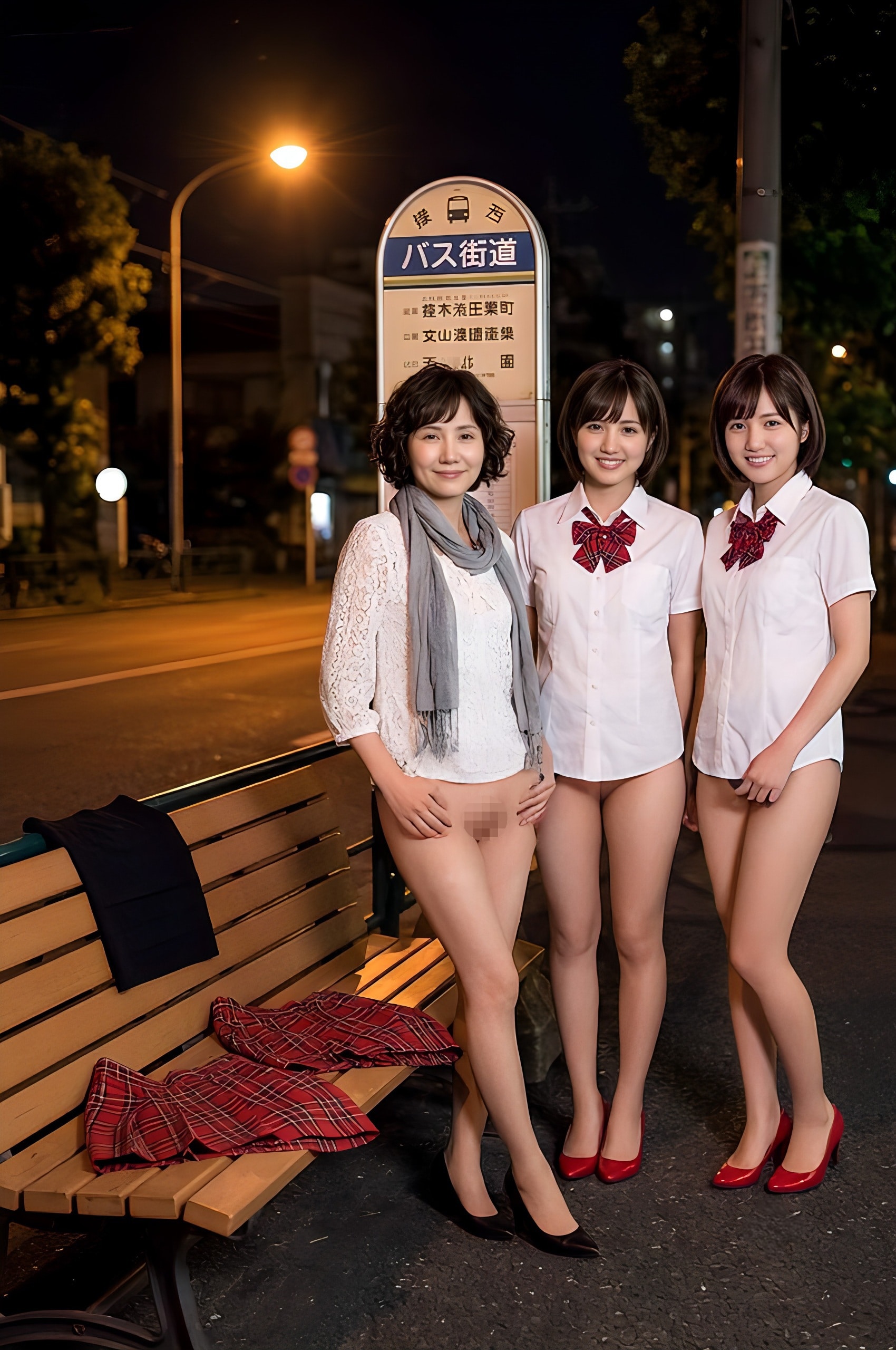 夕涼み、ご近所露出