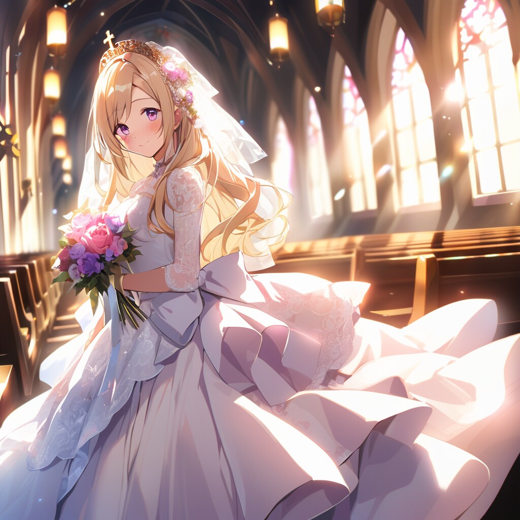 金髪アイドルともし結婚したら | の人気AIイラスト・グラビア