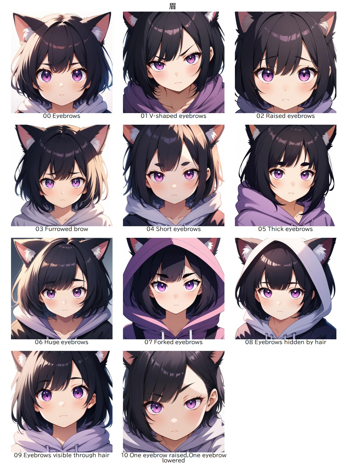 眉 | の人気AIイラスト・グラビア