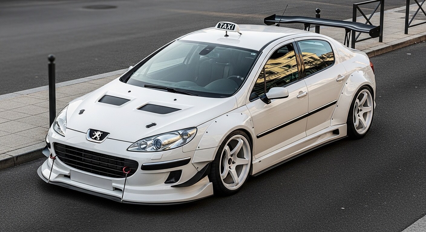 プジョー407タクシーのドリ車 | の人気AIイラスト・グラビア