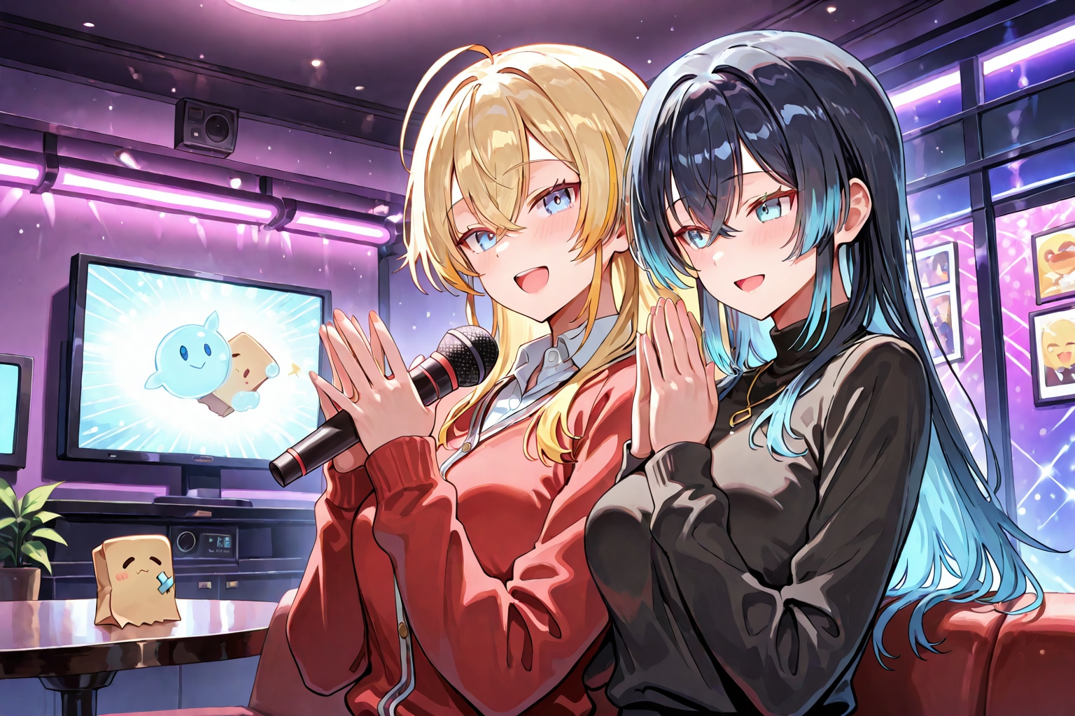 お友達とカラオケ | の人気AIイラスト・グラビア