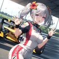 レースクイーン役をお願いされるエルファシアさん16歳 3枚目
