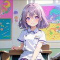 紫髪の小さな女の子 5枚目