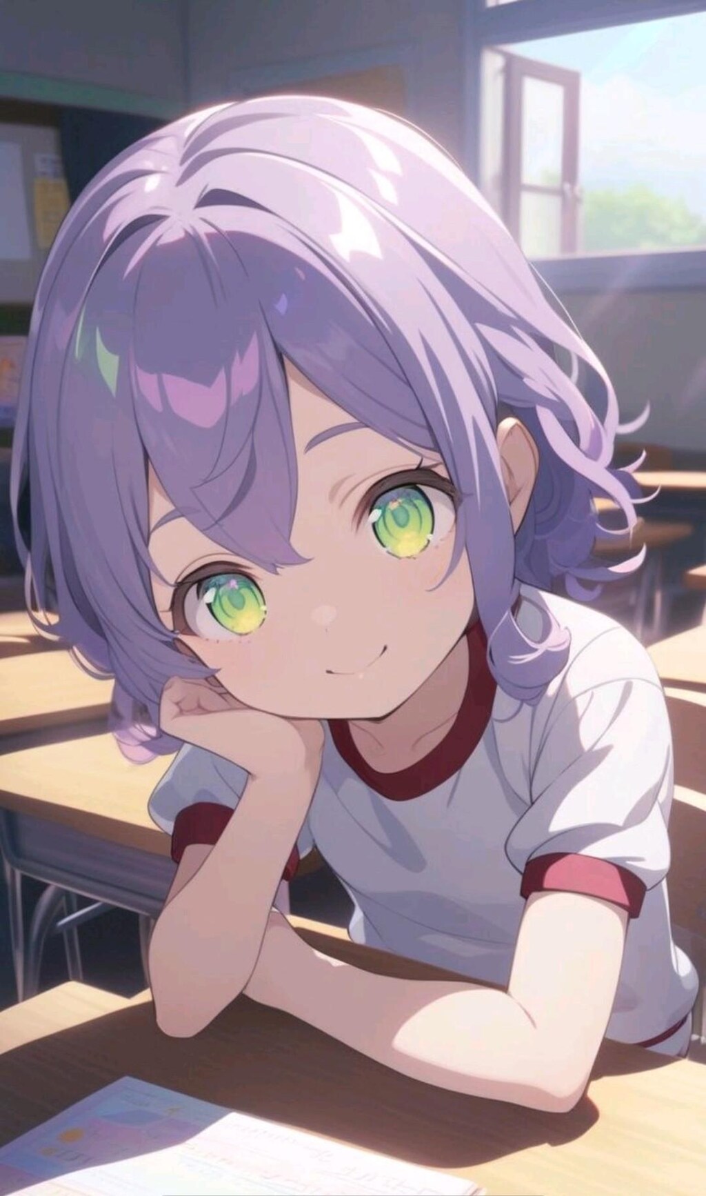 紫髪の小さな女の子