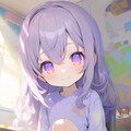 紫髪の小さな女の子 7枚目