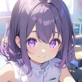 紫髪の小さな女の子 6枚目