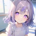 紫髪の小さな女の子 8枚目