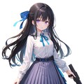 【習作】銃を持つ女の子　( プロンプト一部引用 ) 7枚目