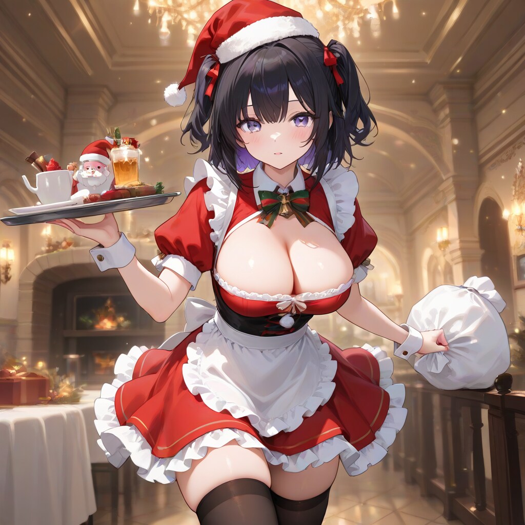 サンタクロースなメイドさん