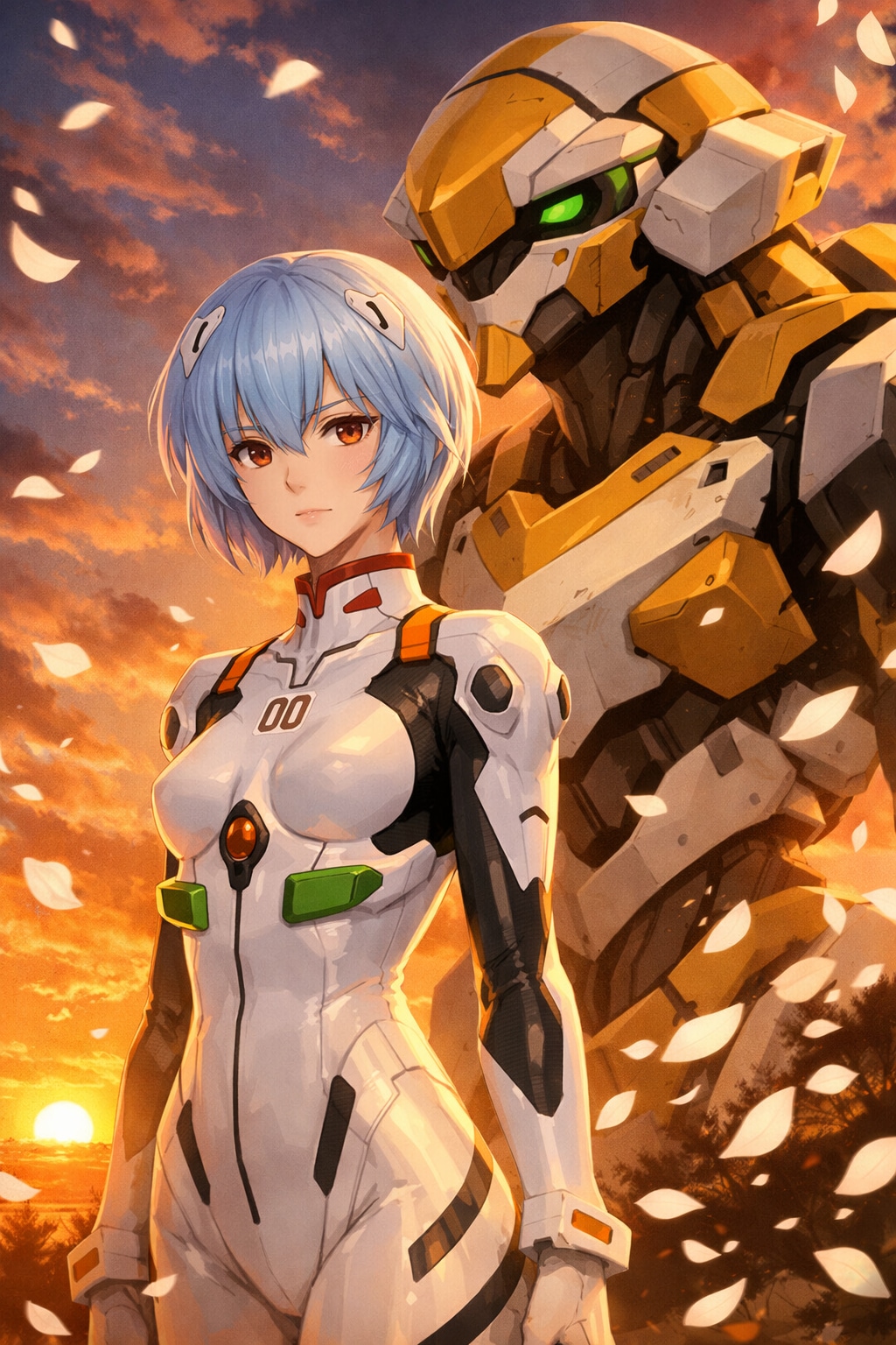 綾波レイと零号機 | の人気AIイラスト・グラビア