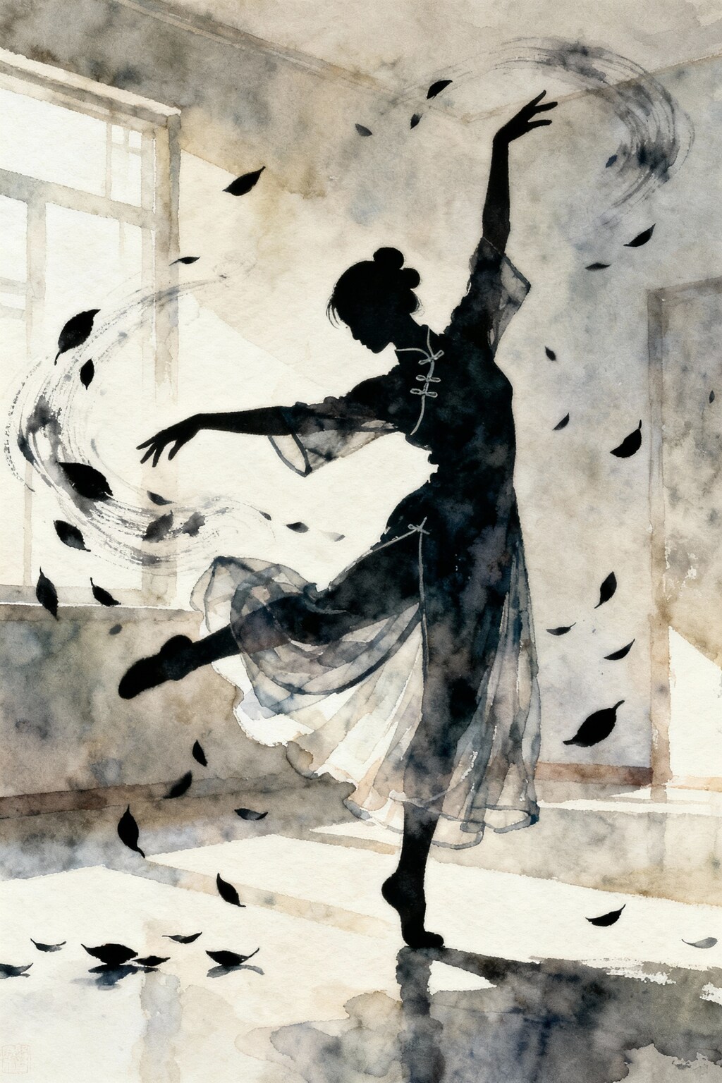 チャイナドレスでダンス