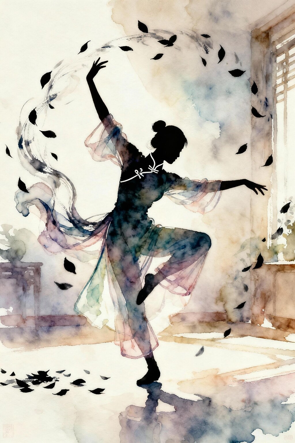 チャイナドレスでダンス