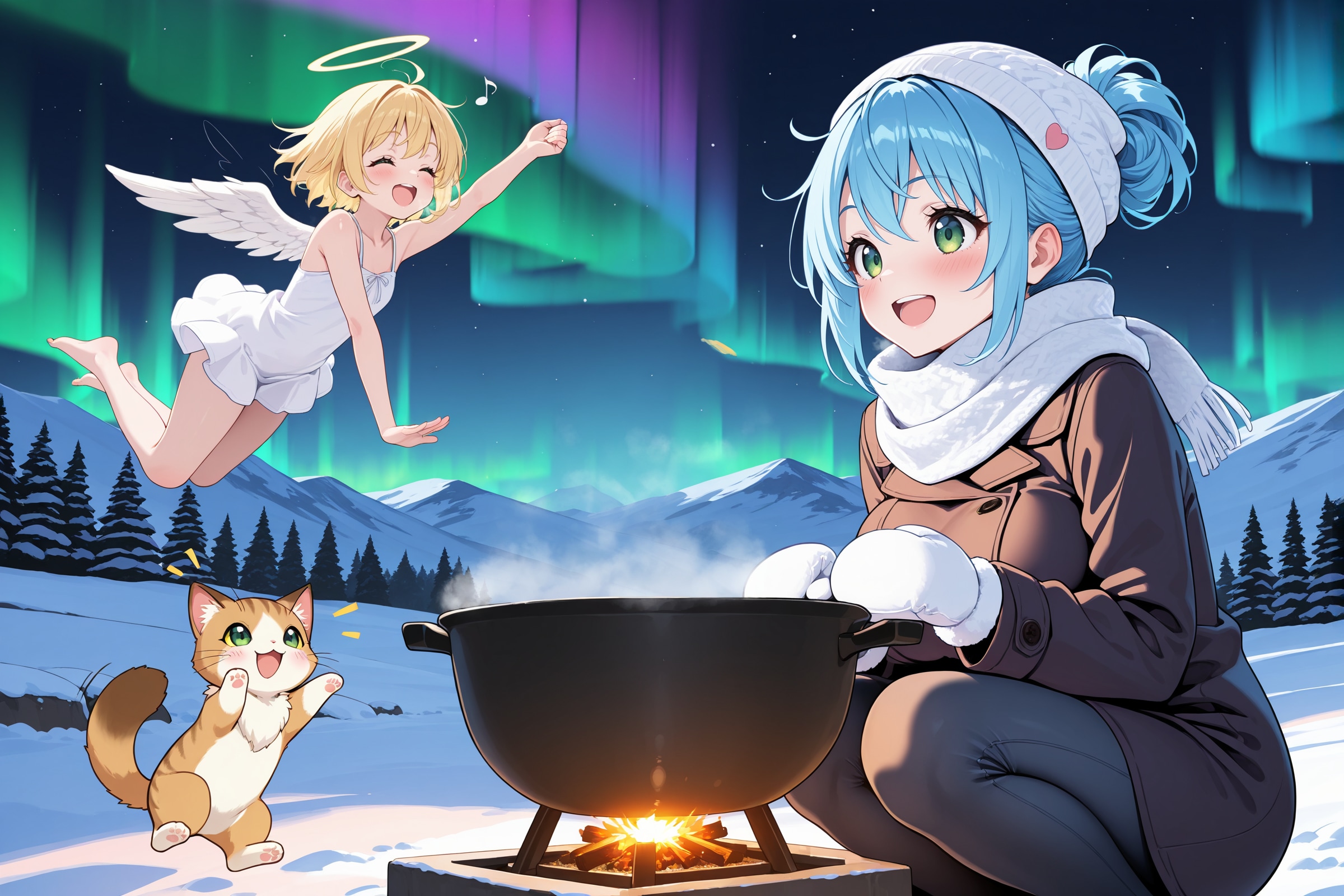 寒いときはお鍋 | の人気AIイラスト・グラビア