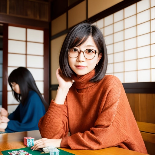 眼鏡っ娘（20260107a） | の人気AIイラスト・グラビア