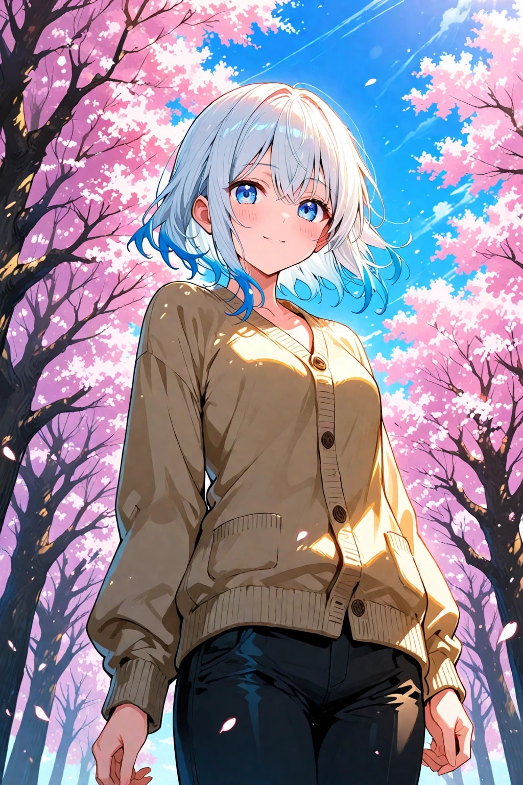 桜とそらちゃん！