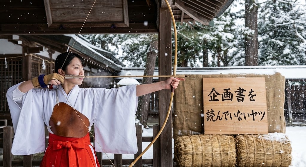 奉射神事の巫女