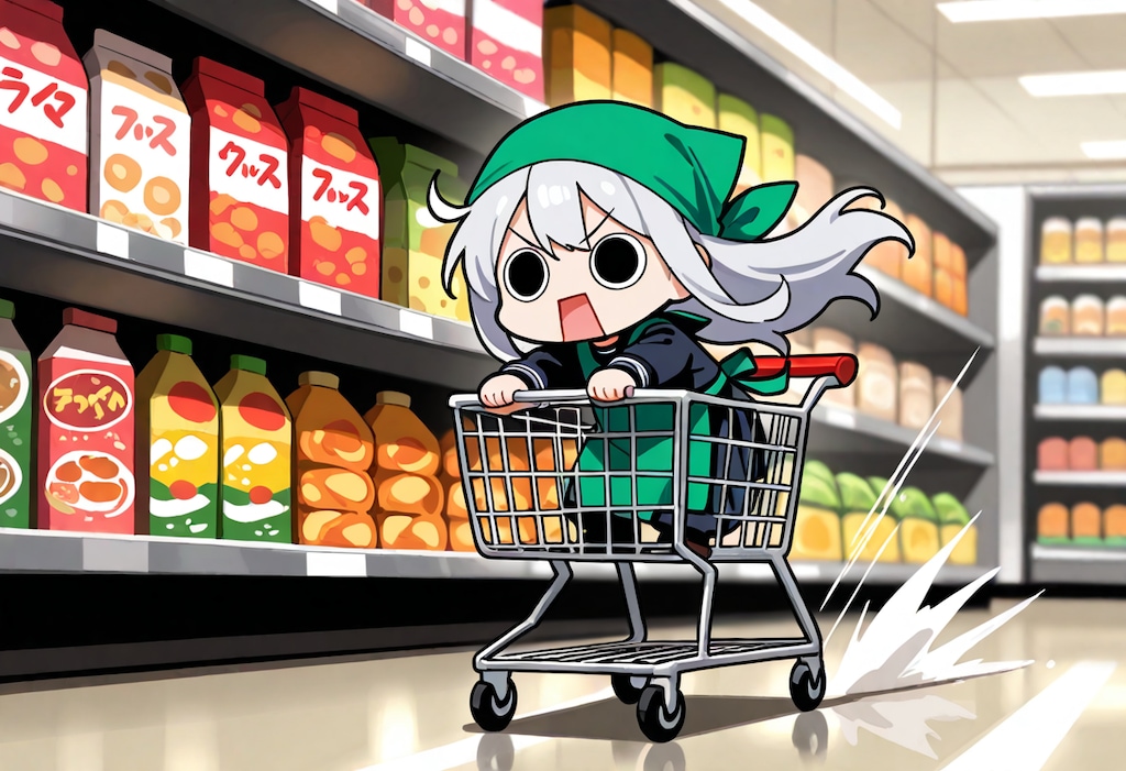 ショッピングカートえらいこっちゃ嬢