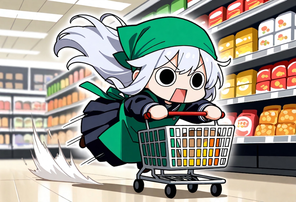 ショッピングカートえらいこっちゃ嬢