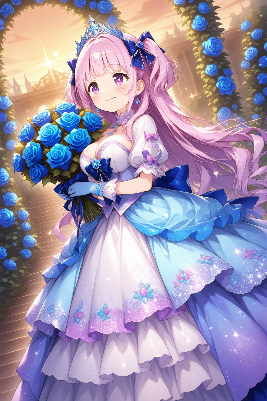 夕空と青薔薇の王女