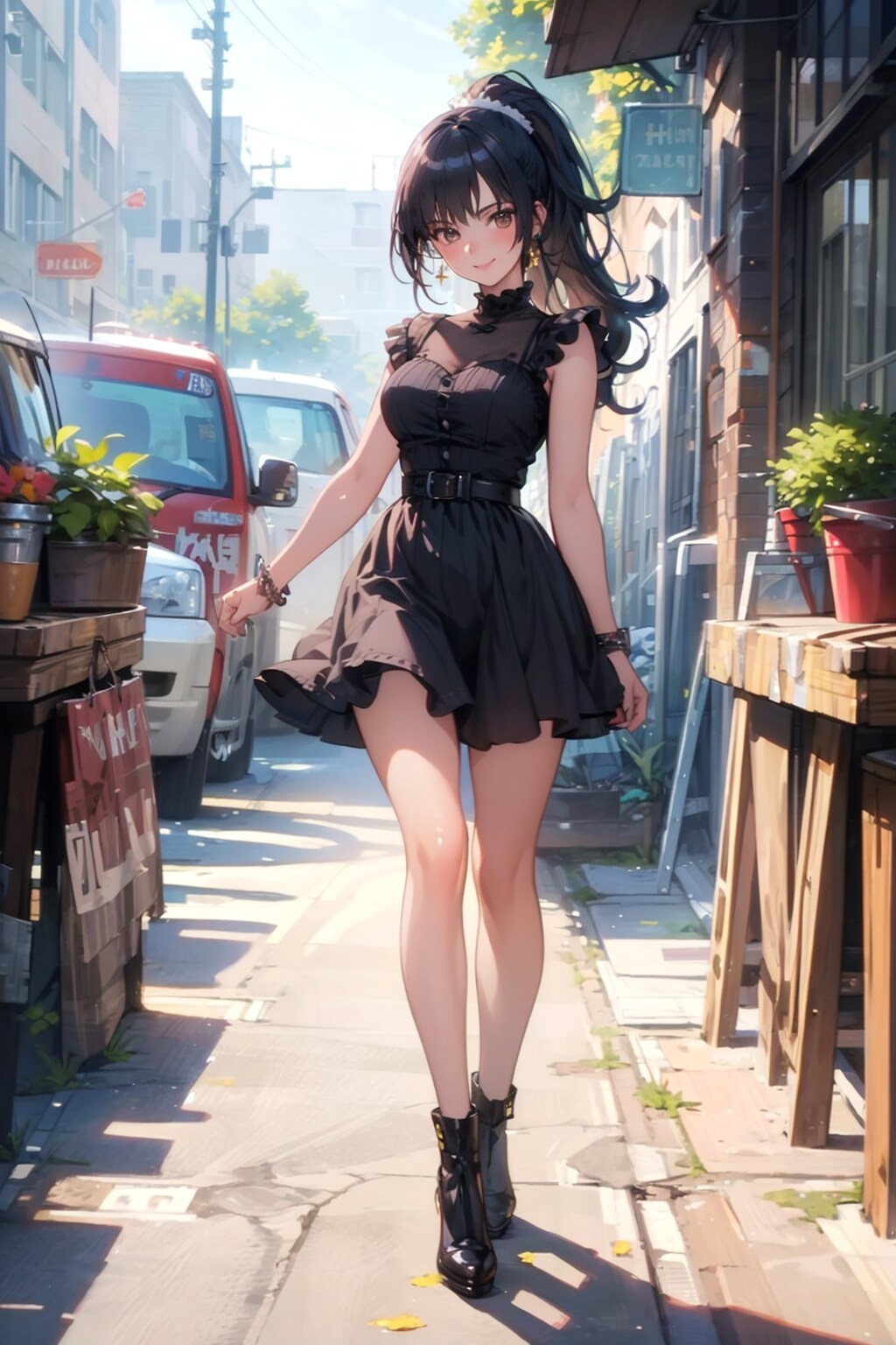 ポニテ散歩