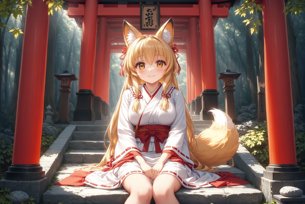 お狐巫女様　(動画有り)