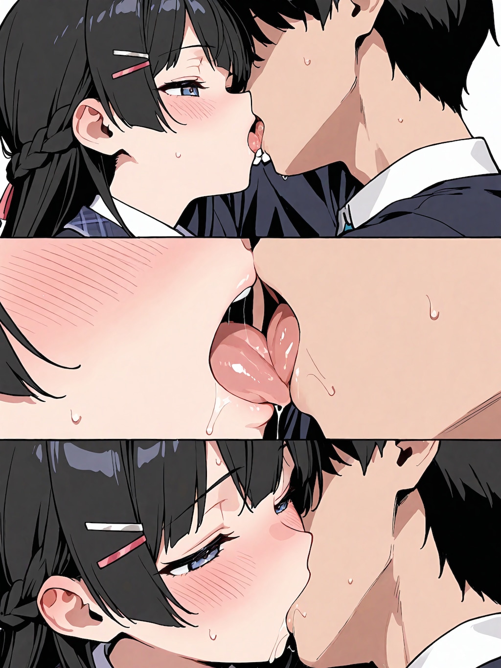 いいんちょとえっちなキス