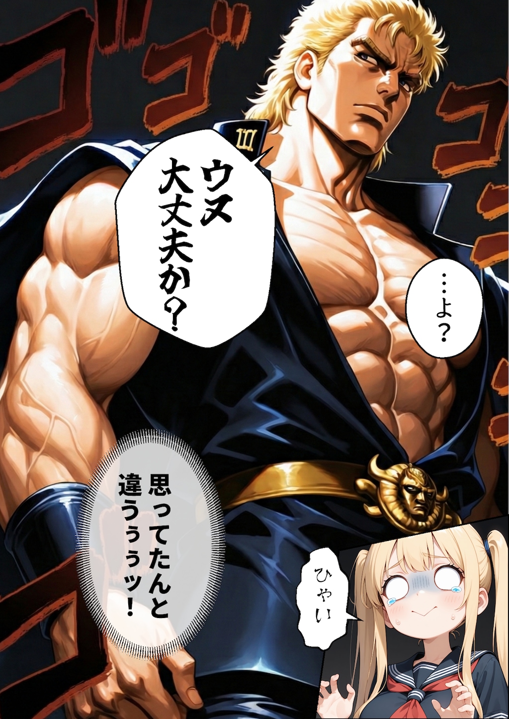 パンをくわえて走る少女