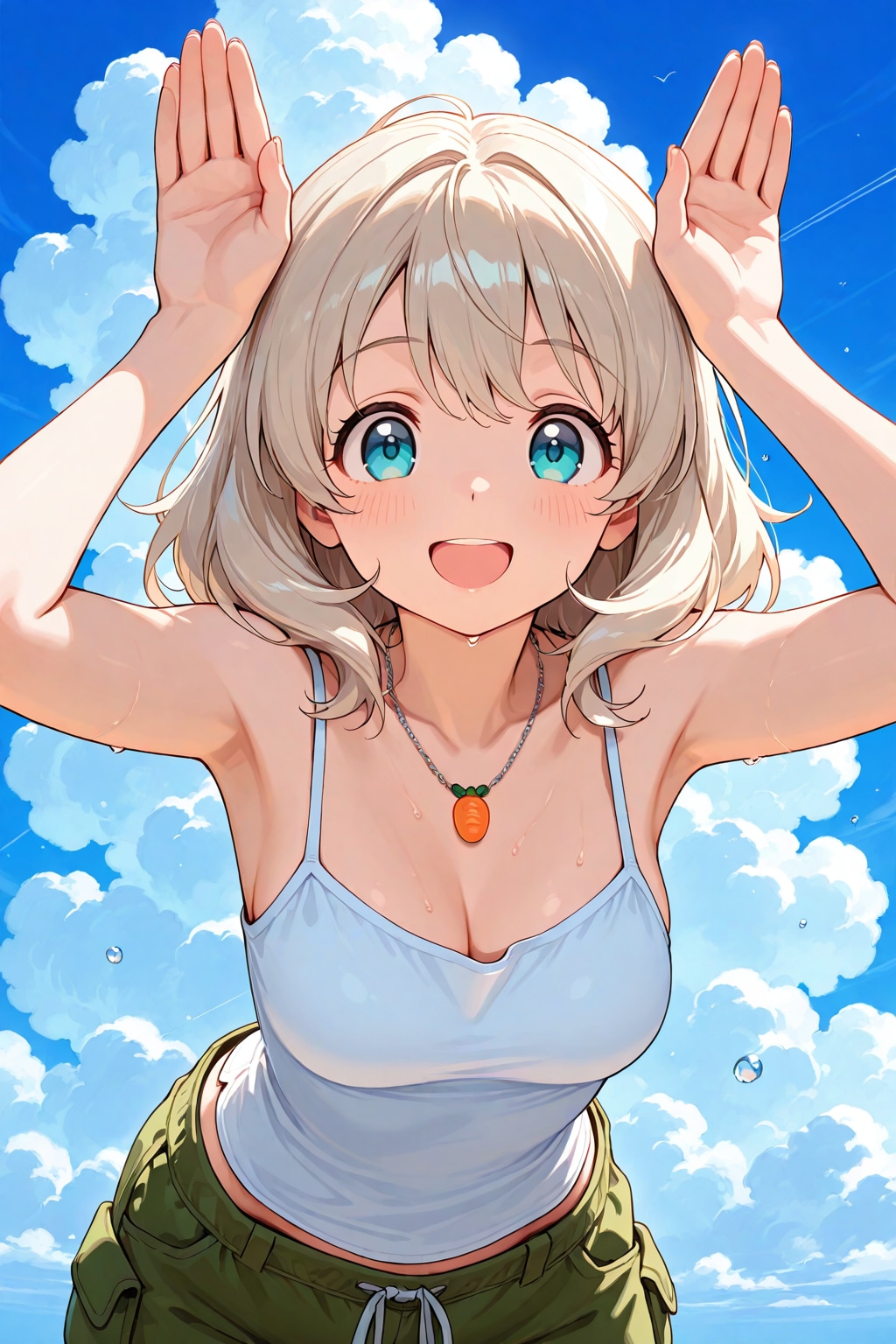 おはウサの流れに乗るカーゴパンツJD(企画参加:3枚目) | の人気AIイラスト・グラビア