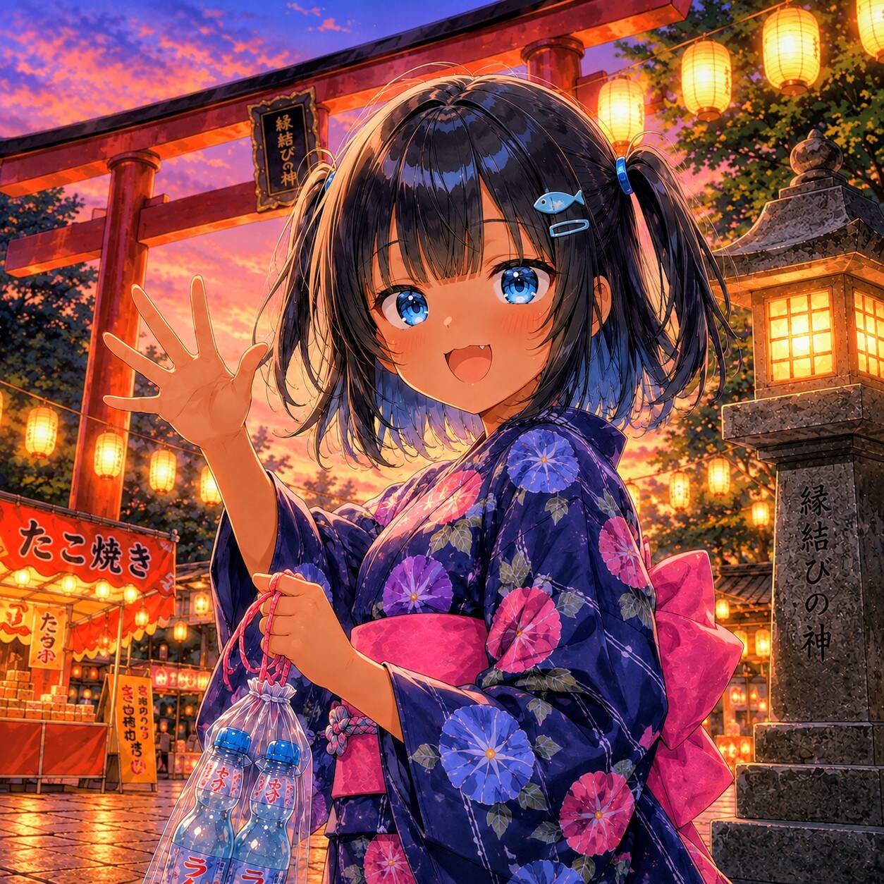 夏祭りデート こなつちゃん | の人気AIイラスト・グラビア