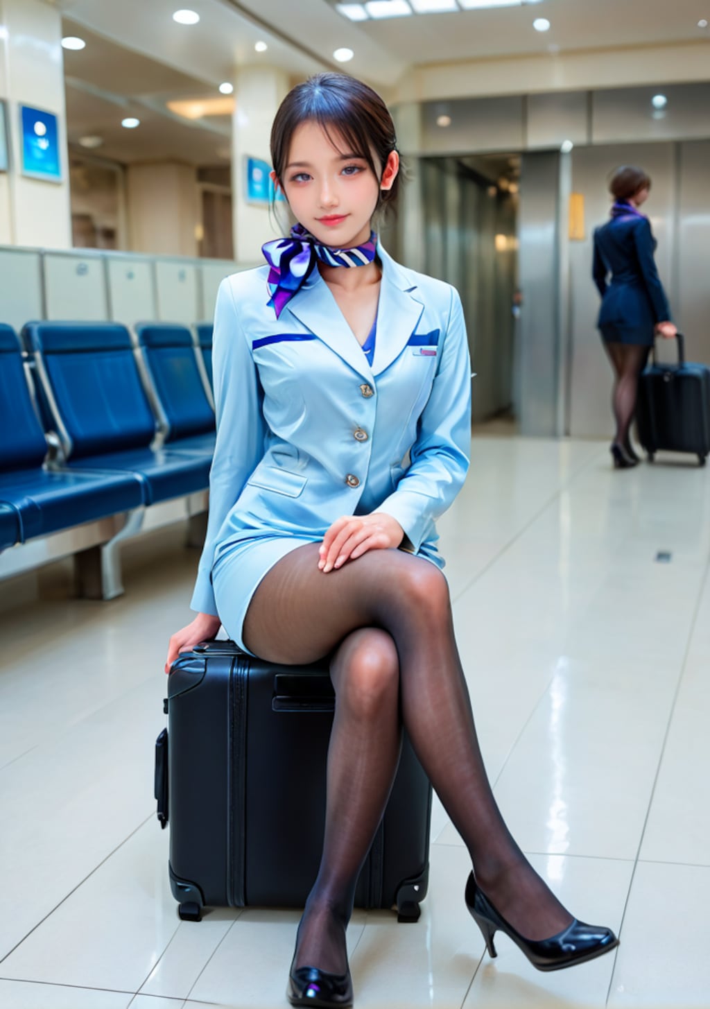 美人なCAさん