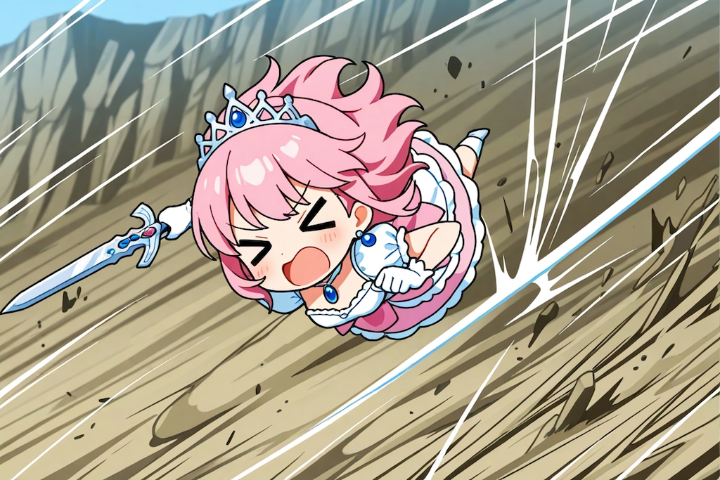 スピードを出し過ぎた姫様