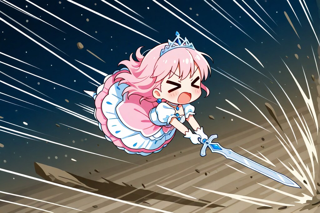 スピードを出し過ぎた姫様