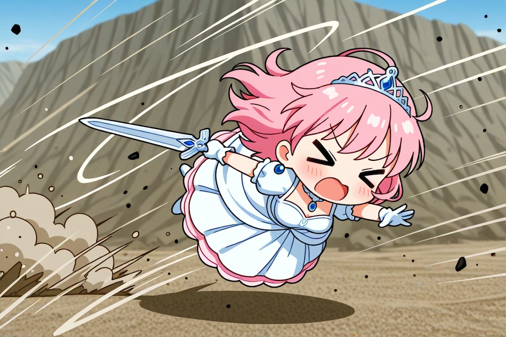 スピードを出し過ぎた姫様