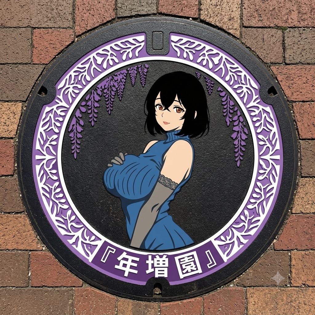 年増園のマンホール