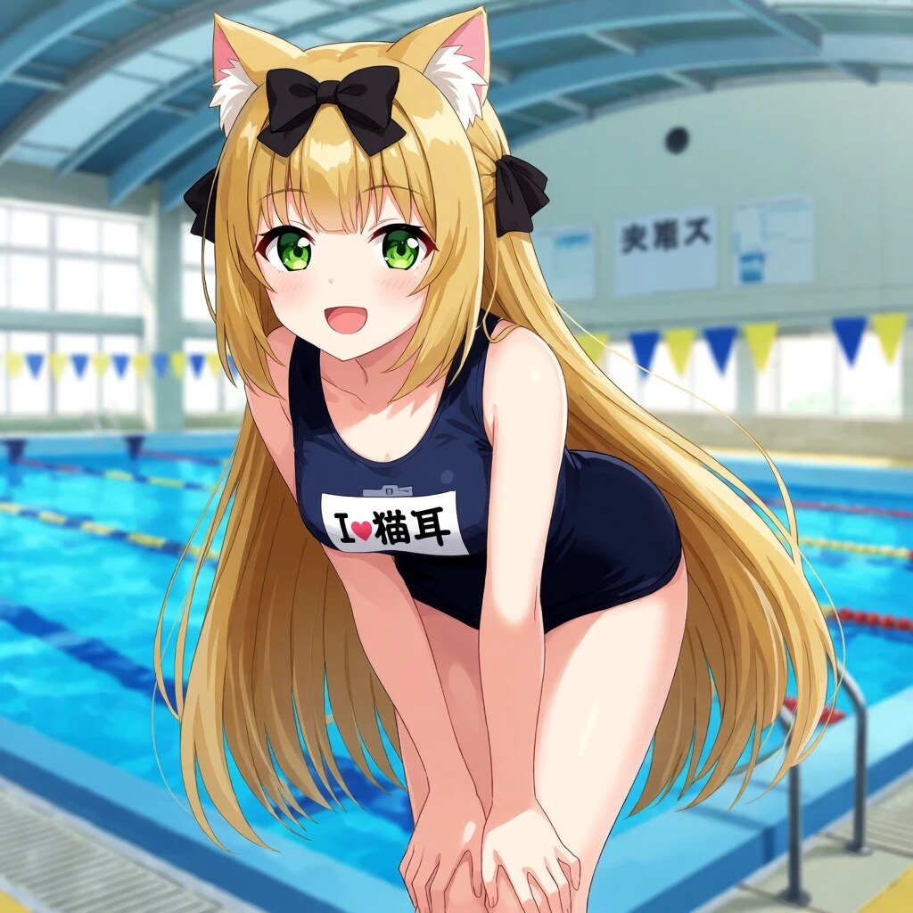 猫耳の女の子 (Krea2 テスト)