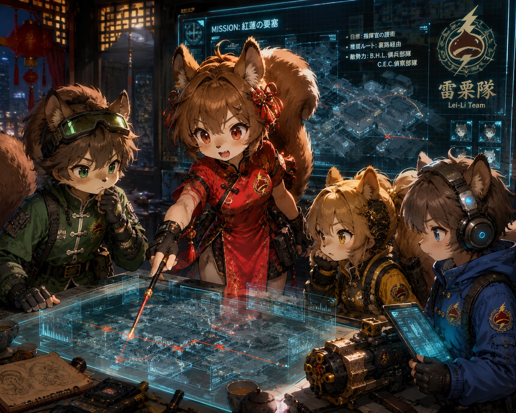🐿️ リス獣人らのPMCチーム「雷栗隊（Lei-Li Team）」