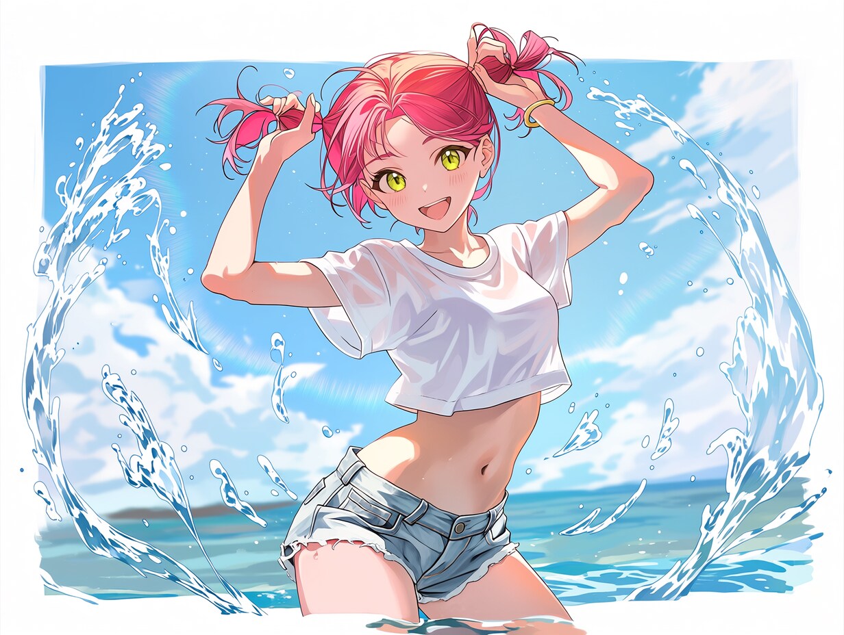 手ツインテ（８）秋津七海　niji7