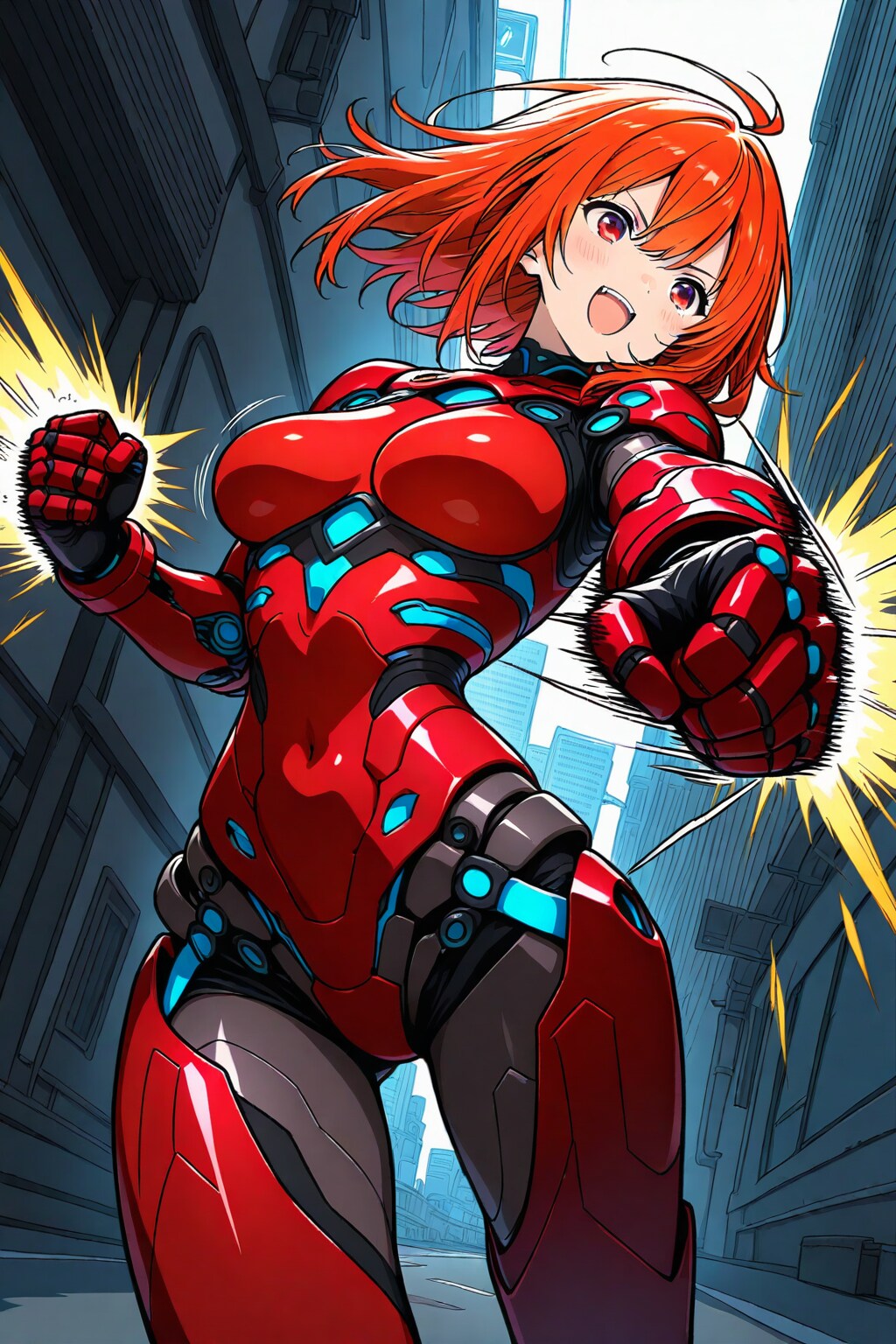 ちちぷい生成メカ娘　Red Fighting Girl 2