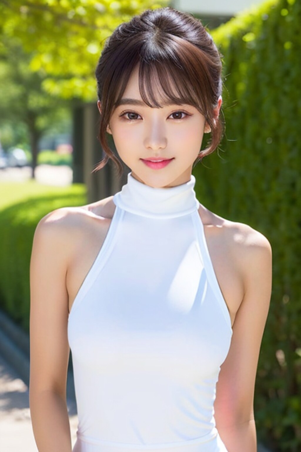 👙水着(ハイネックホルダー)風を色々と試してみました