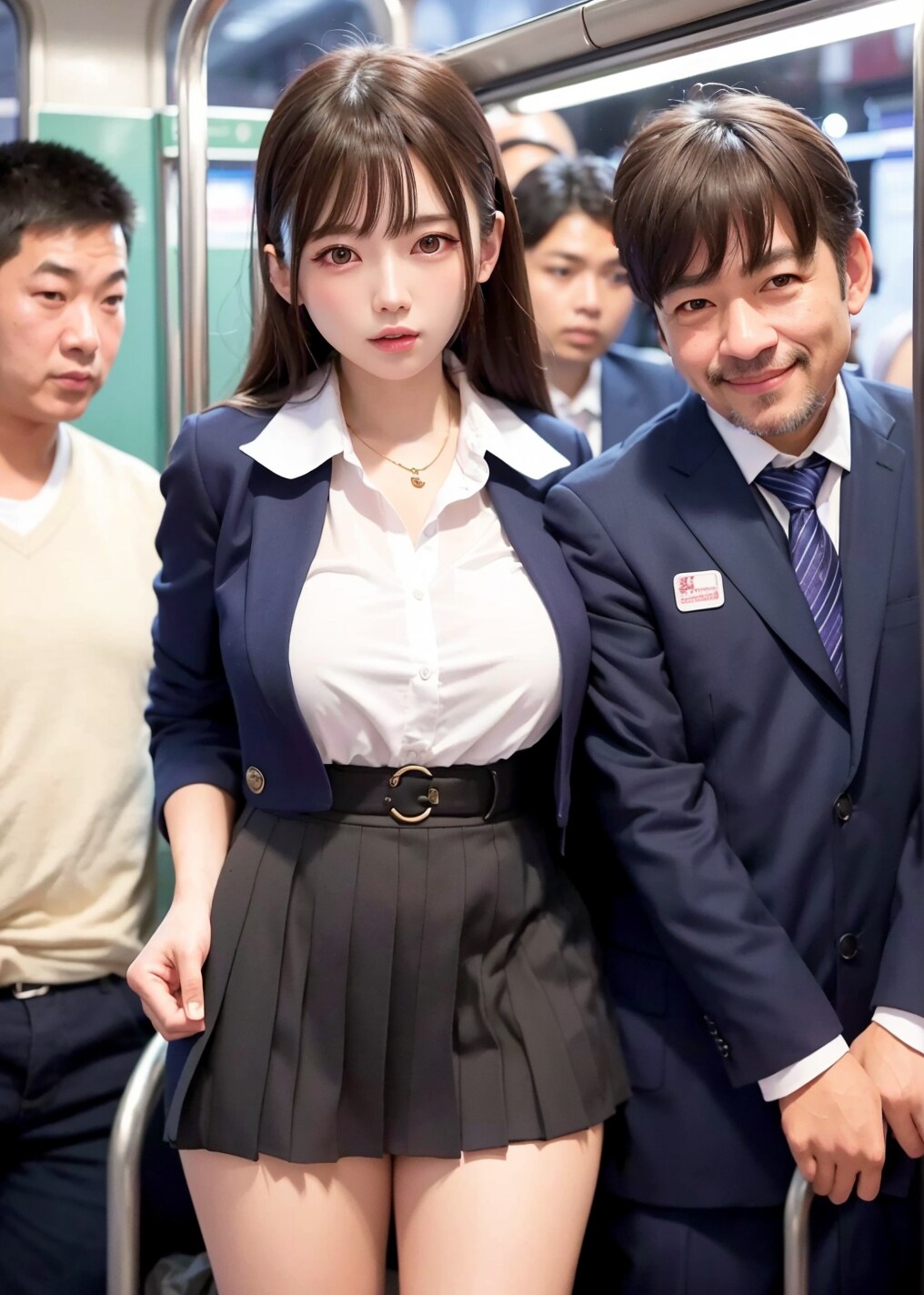 肩で感じる巨乳
